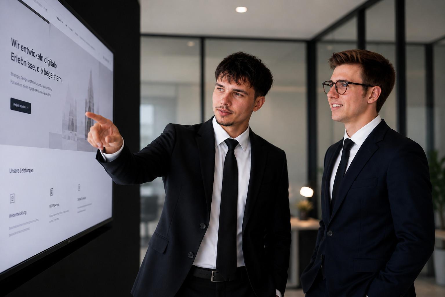 Noah Ilgner und David Baumbusch, Gründer von D&N Marketing
